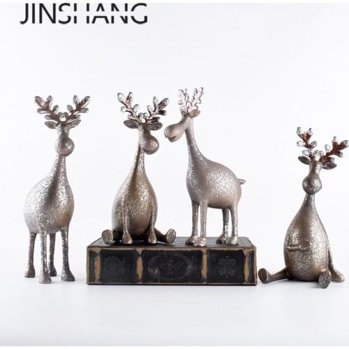 American Country Fawn Decoration Modern Home Decoration Living Room Wine Cabinet Decoration Gift Home Decoration Accessories