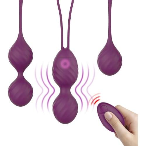 Vibrator Kegel Balls Ben wa ball G Spot Vibrator Vibrating eggs Silicone Vaginal tighten Exercise sex toys for Women 10 Speed