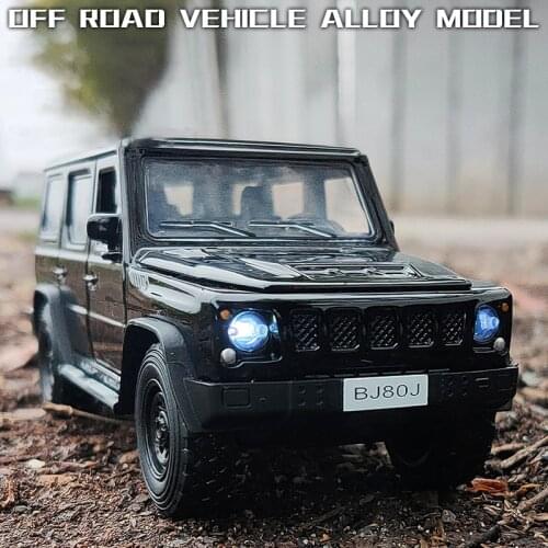 1:32 BAIC MOTOR Warriors BJ80 SUV Alloy Car Model Diecast Toy Vehicle Cars Sound and light Toys Kids Gifts Collection