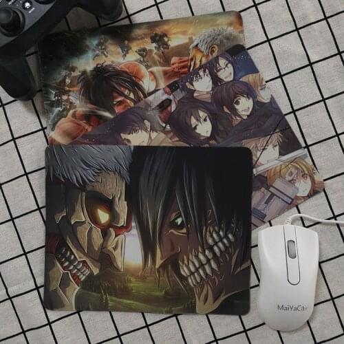 Maiya High Quality Attack on Titan Durable Rubber Mouse Mat Pad Smooth Writing Pad Desktops Mate gaming mouse pad