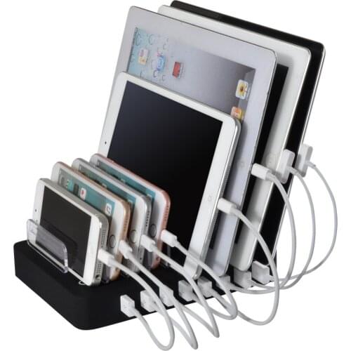 8 PORTS USB 2.4A CHARGING STATION EU US UK 96W Tablet Phone Charger Stand for Mobile phone Ipad pad Tablets