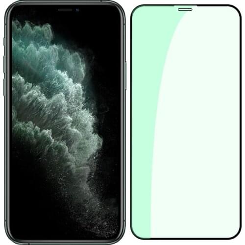 Eyes Protect 2 in 1 Anti Purple -Ray Anti Glare Matte Screen Protector For Iphone 11 Pro Max Green -Ray Glass For Iphone 12
