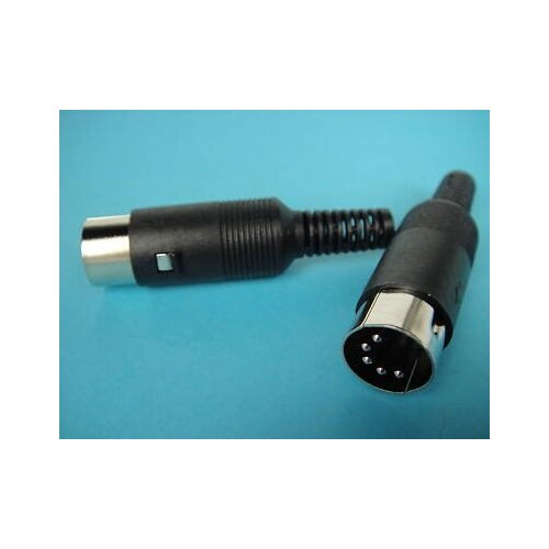 1 5 Pin Male DIN Plug Connector Plastic Handle Boot 5DM