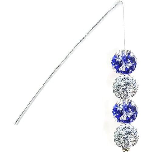 1pc Crinkle Teaser Cat Toy Sound Interactive Kitten Wand Pet Teaser Mylar Cat Toy Herbe A Chat Cat Favors Pet Supplies Hot