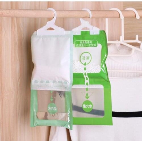 1pc Hanging Wardrobe Absorbent Bag Moisture Bag Closet Cabinet Dehumidifier Drying Agent Hygroscopic Anti-Mold Desiccant Bags