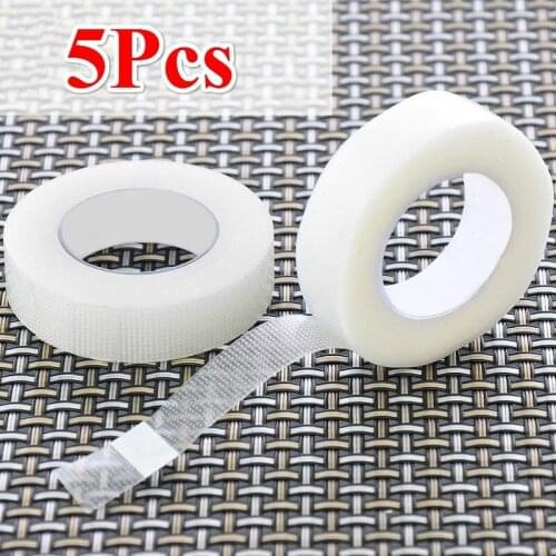 5Pcs White Medical Tape Permeable PE Allergenic Surgical Tape Wound Injury Care