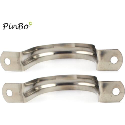 5pcs Dia 5mm 304 Stainless Steel U Shaped pipe Saddle cilp Clamp Pipe Straps Stormwater PVC Downpipe
