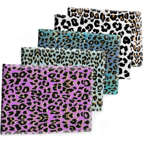 50*150cm Bullet Textured Leopard Print Pattern Liverpool Patchwork Tissue Kids home textile