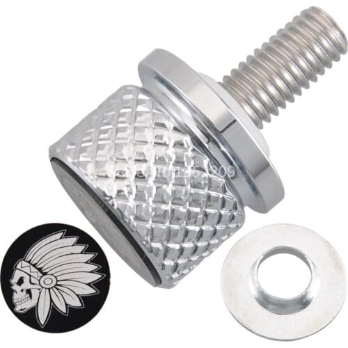 8mm Chrome Quick Release Indian Skull Seat Bolt Fit For Victory Cross Universal 2014-2018 15 16 17 18