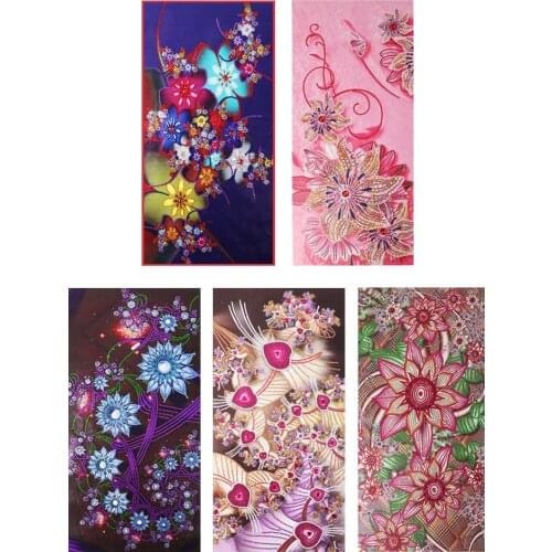Diamond Painting Butterfly Partial Special Shaped Drill 5D DIY Diamond Painting Kit Flower Series Drawing Decoration Gift 30x60
