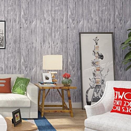 Beibehang Nostalgic retro Chinese wallpaper living room bedroom study background wallpaper simple pvc wood wallpaper