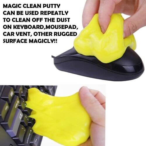 Free Ship 3pk 100G Magic Clean Putty Dust Cleaner Remover for Keyboard Car Vent Laptop Home Office Electronics Cleaning Kit
