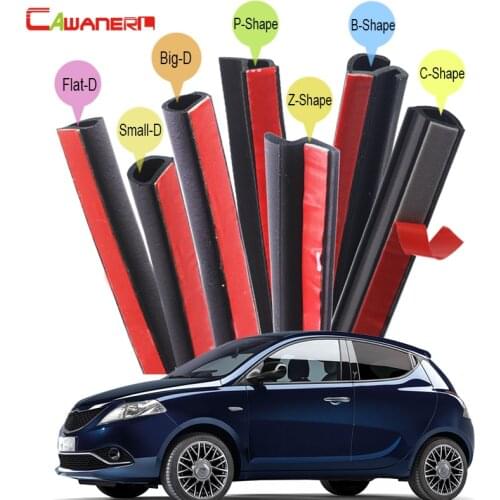 Cawanerl Car Trunk Hood Door Rubber Seal Edge Trim Weatherstrip Sealing Seal Strip Kit For Lancia Thema Thesis Ypsilon
