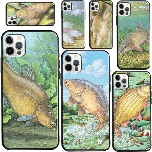 Carp Fish Fishing Case For iPhone 12 Pro Max mini 6S 7 8 Plus SE 2020 Case For iPhone 11 Pro Max XS X XR