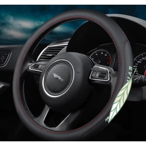 Car Steering Wheel Cover Anti-Slip for Toyota Alphard Avanza Camry Corolla CHR Prius Altis Estima Harrier Logo 38cm Accessories