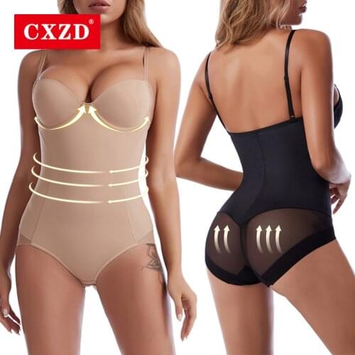 CXZD Womens Shapewear Bodysuit Body Shaper Waist Trainer Slimming Underwear Postpartum Recovery Tummy Control Butt Lifter