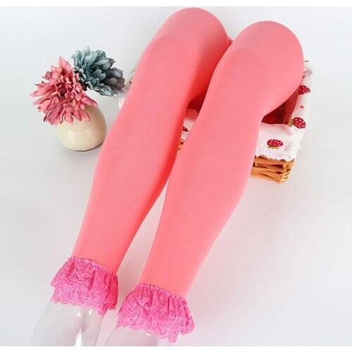 Childrens spring and summer thin velvet nine-point pants, soft elastic lace dance pants leggings legging toddler leggings girl