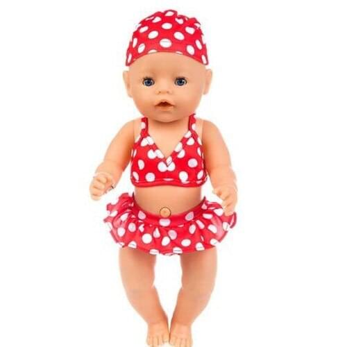 Bikini Choose Jumpsuites Set Doll clothes Wear fit for 43cm/17inch baby Doll, Children best Birthday Gift(only sell clothes)