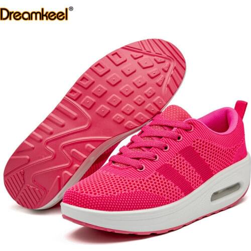2020 Lace-Up Fashion Breathable Mesh Flat Sneakers Casual Shoes Sport Shoes For Women Tennis Shoes Y