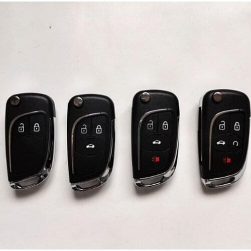 2/3/4/5 Buttons Modified Flip Folding Remote Key shell Case For Chevrolet Cruze Impala Camaro Aveo Epica Lova For buick Car Key