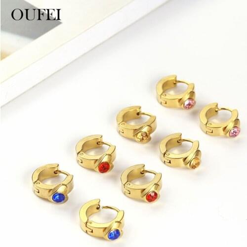 OUFEI Fashion Womens earrings 2019 Korean Earrings Stainless Steel Earrings For Women Cute Earrings Jewelry Accessories