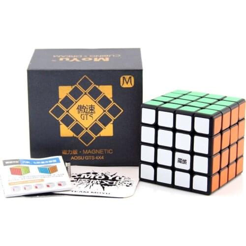 MoYu AoSu GTSM 4x4x4 Magnetic Version Magic Cube Game Puzzle Speed Rotation Professional Cubo Magico Smooth Cube Toy Gift Cubes