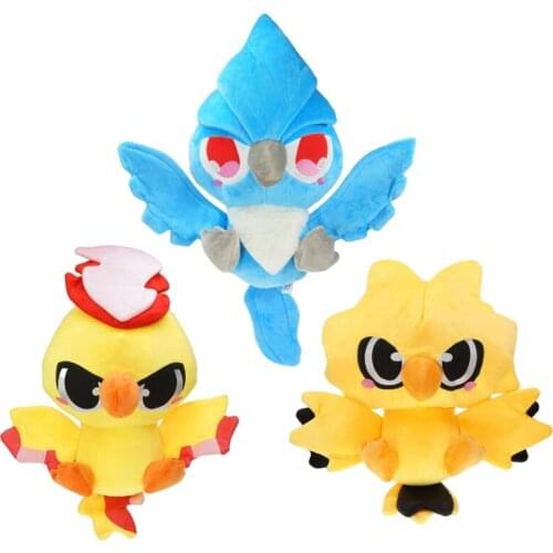 Pokemon Stuffed Plush Toys Zapdos Moltres Articuno Legendary Bird Pokemon Anime Cute Animal Doll Kids Toys Birthday Gifts 30cm
