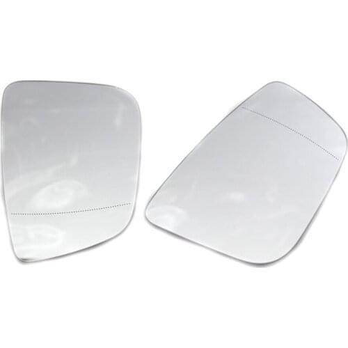 Pair Rearview Side Wing Mirror Glass Heated Fit For BMW 5 Series G30 G31 G38 2018-2020