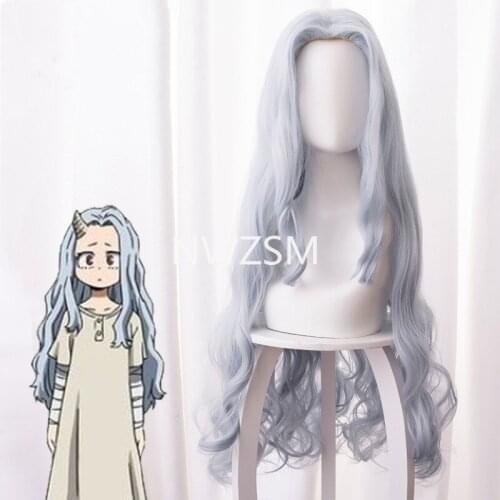Anime My Hero Academia cosplay Eri Woman Gray Blue Wig Cosplay Heat Resistant Synthetic Wigs