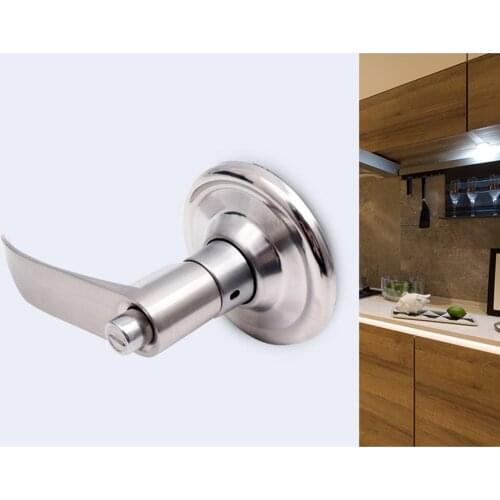 RONGYAO Silver/Gold Home Door Locks Privacy Door Knob Set Bathroom Handle Lock with Key for Home Door Hardware Zinc Alloy