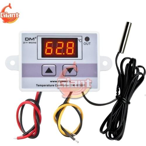 W3001 LED Digital Thermostat AC 110V 220V Temperature Controller Temp Regulator with Isolated Transformer for Aquarium Incubator