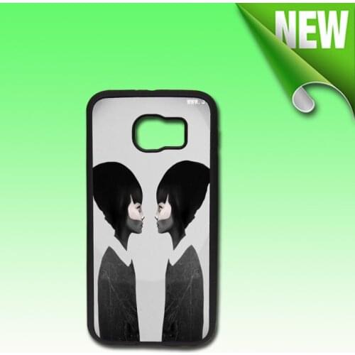 Wtsfwf DIY 2D Sublimation rubber TPU+PC Blank Case for S6 with Aluminum Inserts and glue 10pcs/lot