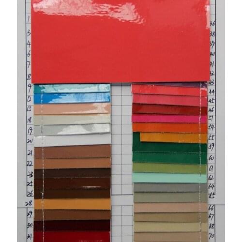 Mirror quality oil leather PU fabric luggage bags leather material