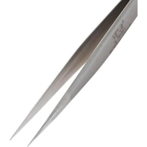 10pcs/Lot Vetus SA Series Ultra Precision Stainless Eyelash Tweezers Anti Acid SA Tweezer