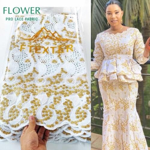 2.5 Yards 100% Cotton Dry Lace For Elegant Women Daily Party Dresses Top Quality Swiss Voile Lace In Switerland Foe Wedding