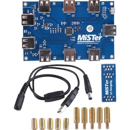 2021 New Manual welding MisTer USB Hub v2.1 board For MisTer FPGA 7 USB Ports