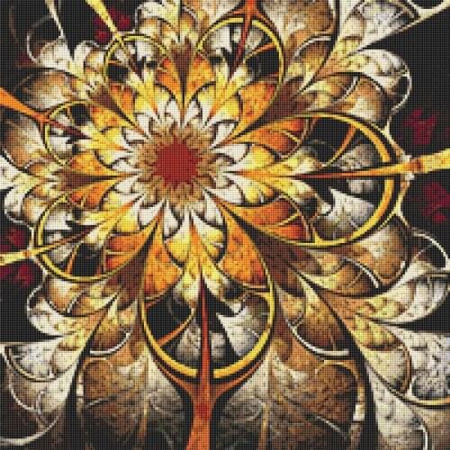 2021 Drop Shipping Embroidery Fractals Picture to Cross Stitch Kit with 100% Cotton Flose & Free Shipping for Wall Decor & Gifts