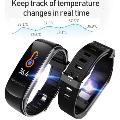 2021 Smart Watch Waterproof Wristband Blood Pressure Heart Rate Body Temperature Monitoring Smartband Bluetooth Smart Bracelet