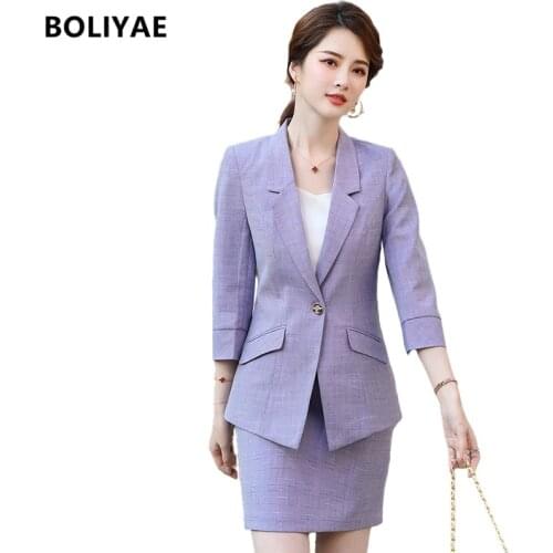 BOLIYAE Summer Skirt Suits