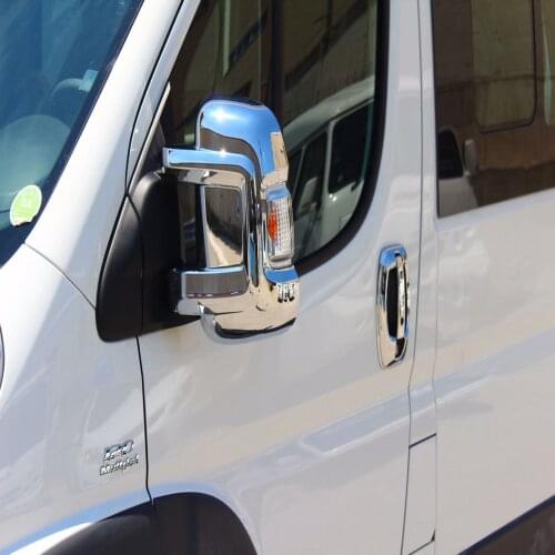 For Fiat Ducato ABS Chrome Plated Mirror Cover 2 prç. 2008 above