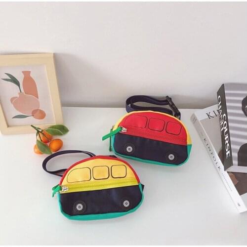 Childrens Inclined Shoulder Bag Kids Chest Pack Cartoon Car Wallet Pocket Package Crossbody Bags