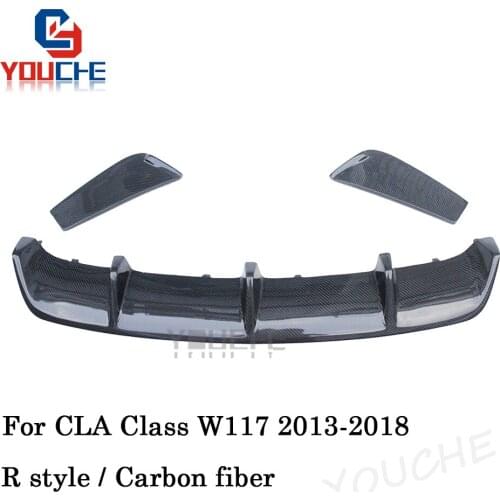 W117 Rear Bumper Diffuser for Mercedes CLA C117 CLA 180 CLA 200 CLA 250 CLA45 AMG Package Sport Edition Rear Bumper Lip