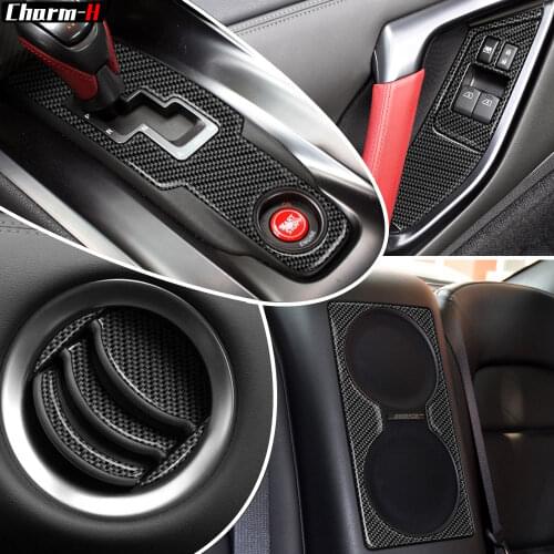 For Nissan GTR R35 LHD 2008-2016 Carbon Fiber Car Interior Stickers Steering Wheel Speedometer CD Gear Shift Air Vent Accessorie