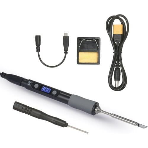 KKMOON Mini Electric Soldering Iron Intelligent Soldering Iron Kit with LED Digital Display Portable Electric Soldering Iron