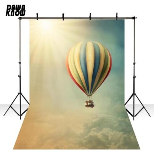 DAWNKNOW Sky Photography Background Backdrop For Photographers Fire Balloon Photocall Shoot Wedding Children Photo Studio lv1704