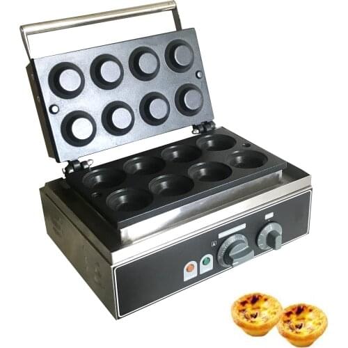 Commercial Nonstick Electric 8 pcs Round Pastry Egg Tart maker Tartaletek Tart Tartlet Pie Maker Iron Bake