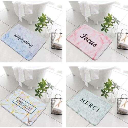 Marble letter series printing Carpet For living room Entrance floor mat bedroom door mat Kids bathroom Non-slip Rug And Carpets