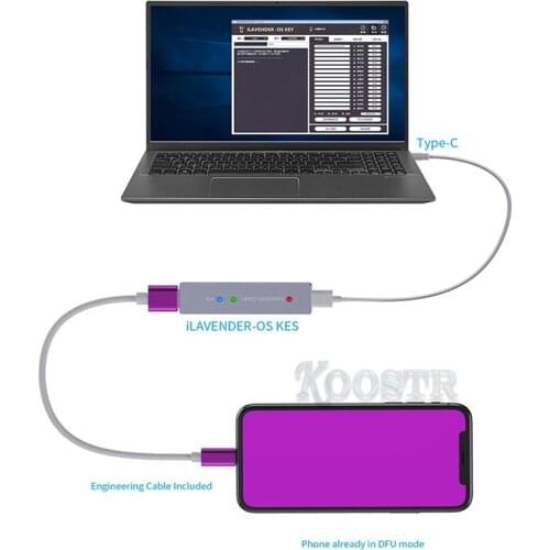 Lavender DFU Box Tool Key One Button Purple Screen Read Write Serial Number for iPhone 6-X iPad Same as IRepair P10 DFU Box