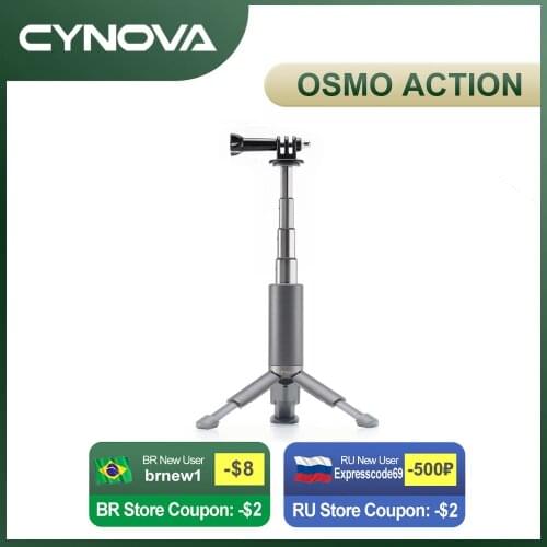 DJI Cynova Osmo Action Mini Tripod for DJI OSMO Action Camera Built with Adapter DJI Original Foldable Portable Travel Accessory