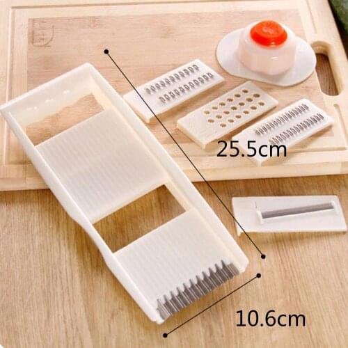 5 In 1 Multifunction Stainless Steel Vegetable Grater Slicing Mandoline Vegetable Cutter Adjustable Carrot Grater Onion Dicer